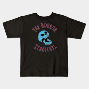 The Horror Syndicate Blue Logo Kids T-Shirt